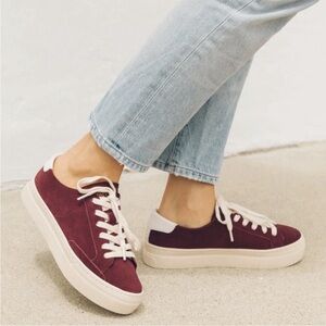 NWT Soludos Ibiza Platform Sneaker in Granite Size 8.5